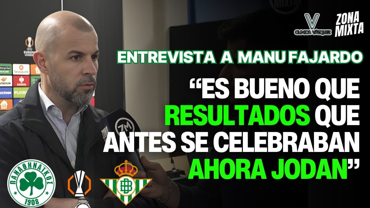 ENTREVISTA A MANU FAJARDO: "ES BUENO QUE RESULTADOS QUE SE CELEBRABAN AHORA JODAN AL REAL BETIS"
