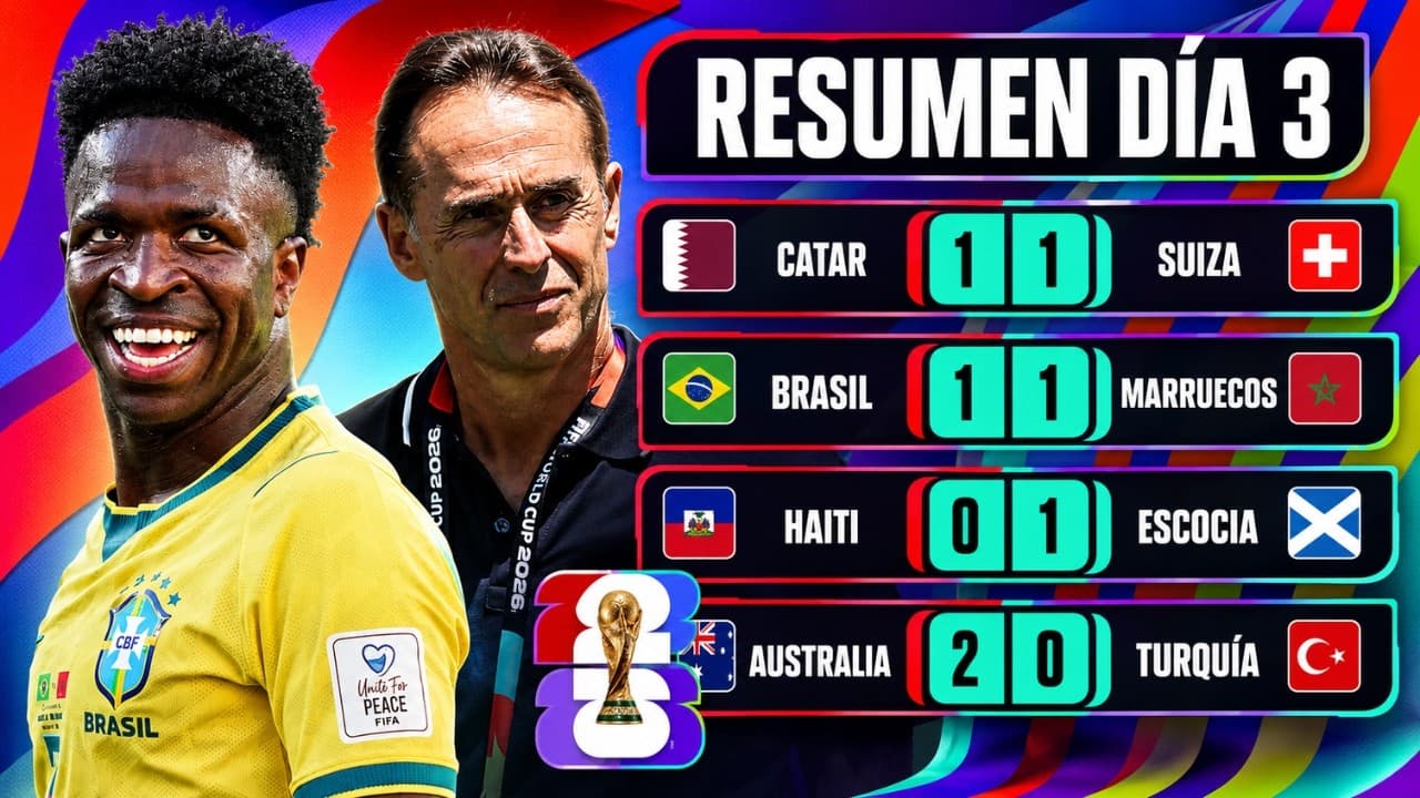 RESUMEN DÍA 3 MUNDIAL | VINÍCIUS, LOPETEGUI, MARRUECOS...