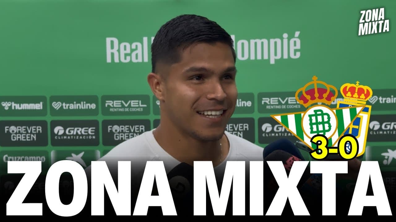 REAL BETIS 3-0 OVIEDO | CUCHO HERNÁNDEZ EN ZONA MIXTA