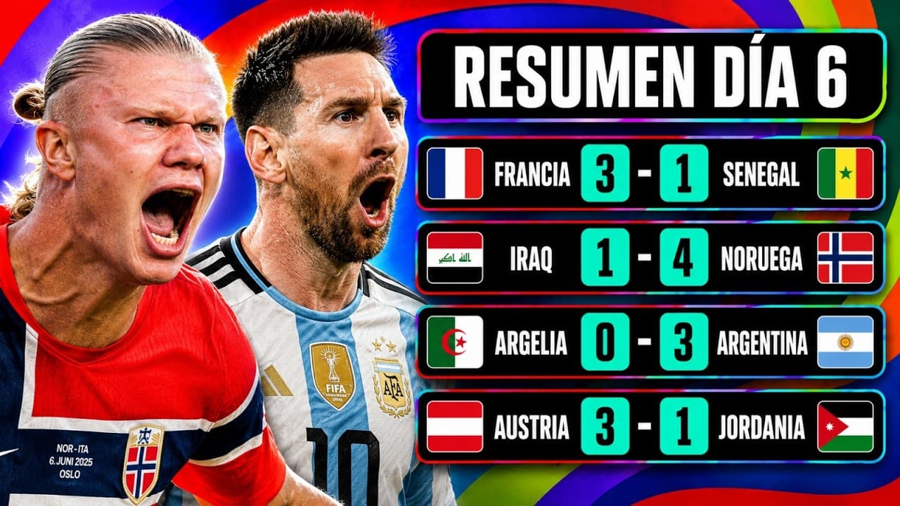 RESUMEN DÍA 6 MUNDIAL | LEO MESSI, HAALAND, MBAPPÉ