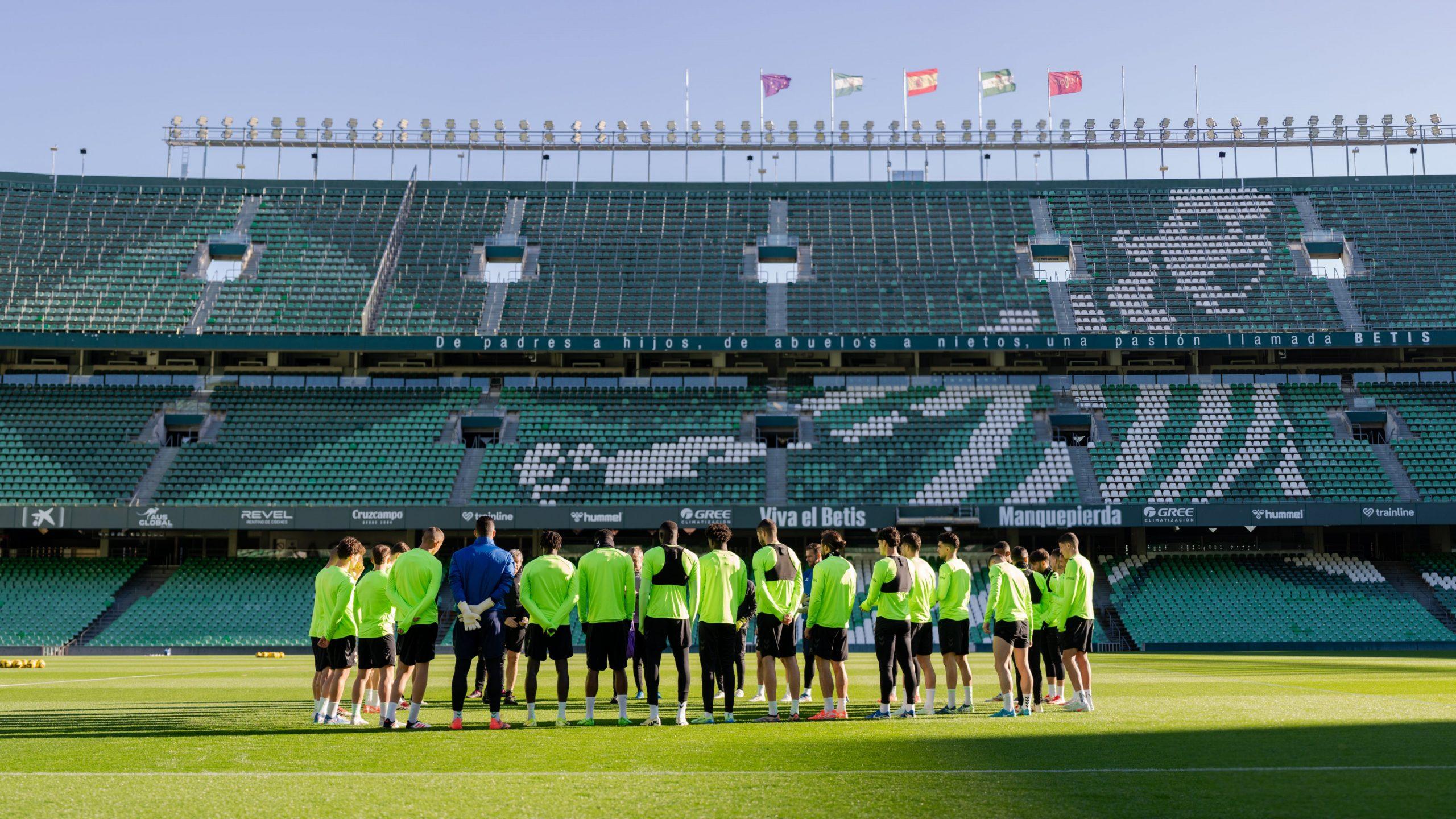 El entrenamiento del Betis a puerta abierta será a las 11:30