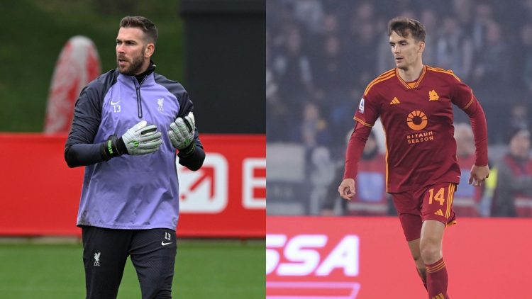 Adrián San Miguel con el Liverpool y Diego Llorente con la AS Roma, nuevos fichajes del Real Betis | Imagen: Adrián San Miguel y Llorente