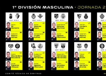 Estos son los árbitros de la jornada 21