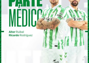 El Betis ya conoce el parte médico de Ruibal y Ricardo Rodríguez