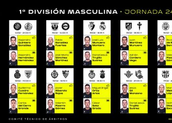 Estos son los árbitros de la jornada 24