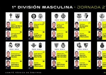 Estos son los árbitros de la jornada 27