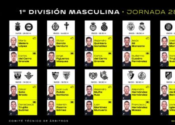 Estos son los árbitros de la jornada 28
