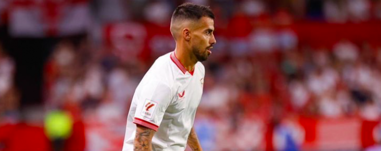Suso defendiendo la camiseta del Sevilla FC | Imagen: Perfil de X del jugador
