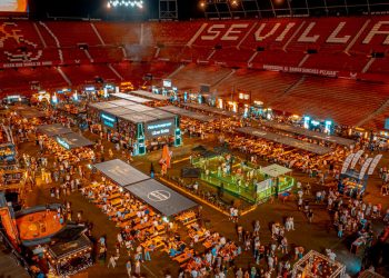 El Ramón Sánchez-Pizjuán, estadio del Sevilla FC, acogiendo una edición del `The Champions Burguer´. | Imagen: Página oficial The Champions Burguer.