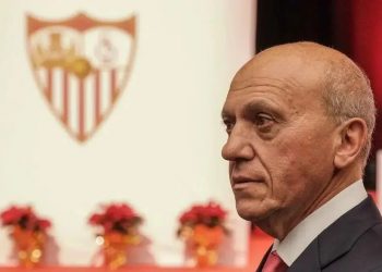 Del Nido Benavente en un acto del Sevilla FC. | Imagen: Perfil de X @ZonaMixta__