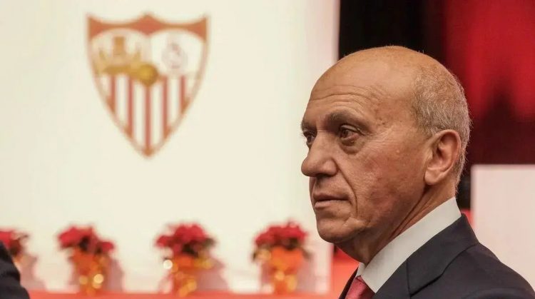 Del Nido Benavente en un acto del Sevilla FC. | Imagen: Perfil de X @ZonaMixta__
