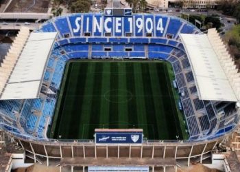 Panorámica de La Rosaleda, estadio en el que se enfrentarán el Real Betis y el Málaga en el 25.º Trofeo Costa del Sol. | Imagen: X