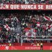 Afición del Sevilla en la despedida de Jesús Navás. | Imagen: X.