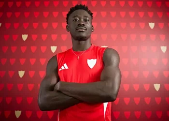 Akor Adams, jugador del Sevilla FC. | Página web del Sevilla FC.