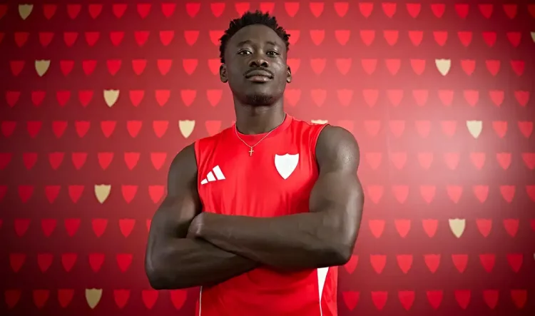 Akor Adams, jugador del Sevilla FC. | Página web del Sevilla FC.