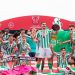 El juvenil 'A' del Real Betis celebrando el título de la Copa de Campeones. | Imagen: Perfil de X @RBetisCantera.