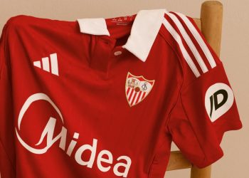 Segunda equipación del Sevilla FC para la próxima temporada 2025-26. | Imagen: X.