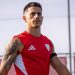 Alfon realizando una sesión de entrenamiento con el Sevilla FC. | Imagen: perfil de X @SevillaFC.