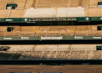 Grada de Preferencia del Benito Villamarín, estadio del Real Betis. | Imagen: perfil de X @RealBetis.
