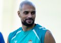 Sofyan Amrabat realizando una sesión de entrenamiento con el Real Betis. | Imagen: perfil de X @RealBetis.