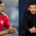 Matías Almeyda, entrenador del Sevilla FC, y Diego Pablo Simeone, entrenador del Atlético de Madrid.| Imagen: Edit Luis Alfonso Fernández.