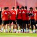 Jugadores del Sevilla, durante una sesión de entrenamiento. | Imagen: perfil de X @SevillaFC.