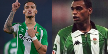 Antony y Denílson defendiendo la camiseta del Real Betis. | Imagen: Edit Luis Alfonso Fernández.