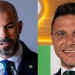 A la izquierda, Manu Fajardo, director deportivo del Real Betis, y a la derecha, Joaquín Sánchez, consejero del club. | Imagen: Edit Luis Alfonso Fdez.