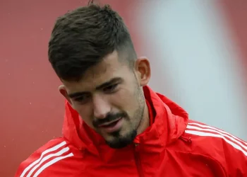 Kike Salas durante un entrenamiento del Sevilla FC. | Imagen: página web Sevilla FC.