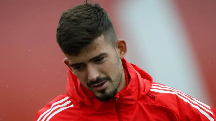 Kike Salas durante un entrenamiento del Sevilla FC. | Imagen: página web Sevilla FC.