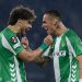 Abde y Antony celebran uno de los goles del Real Betis en Europa League