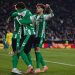 Los jugadores del Real Betis celebran uno de los tantos ante el FC Utrecht