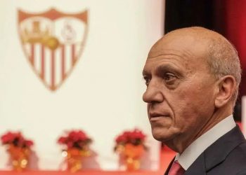 Del Nido Benavente en un acto del Sevilla FC. | Imagen: perfil de X @ZonaMixta__.