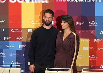 Isco y Sara Sálamo durante la presentación del documental