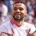 Youssef En-Nesyri celebrando un gol anotado con el Sevilla FC. | Imagen: perfil de X @SevillaFC.