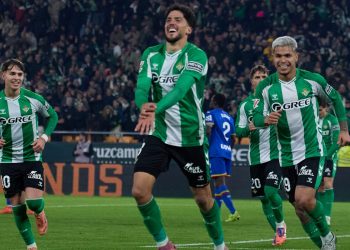 Pablo Fornals celebrando su gol anotado ante el Getafe. | Imagen: perfil de X @RealBetis.