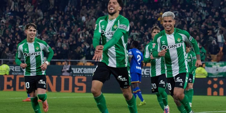 Pablo Fornals celebrando su gol anotado ante el Getafe. | Imagen: perfil de X @RealBetis.