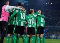 Jugadores del Betis celebrando un gol. | Imagen: perfil de X @RealBetis.