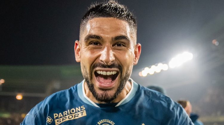 Neal Maupay celebrando un gol con el Olympique de Marsella. | Imagen: X.