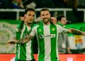 Ruibal y Antony celebran el primer gol del Betis ante el Panathinaikos | Imagen: Real Betis
