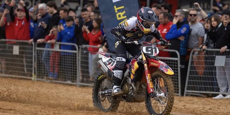 Piloto conduciendo en el MXGP Andalucía Spain. | Imagen: Instagram MXGP Andalucía Spain.