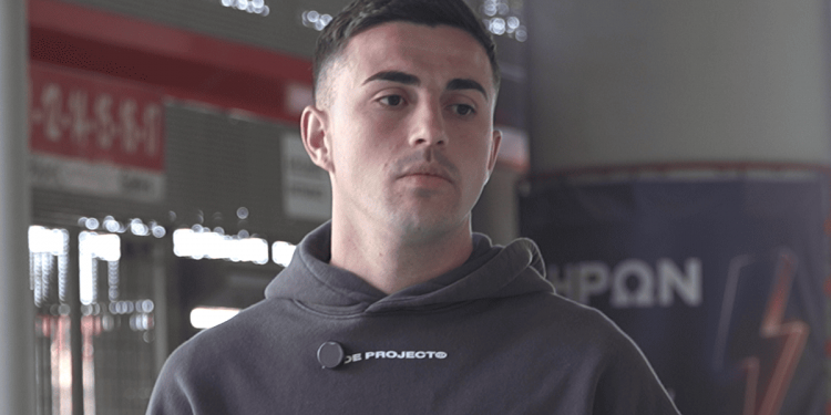 Zarzana respondiendo a una pregunta durante la entrevista. | Imagen: Zona Mixta.