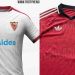 Primera y segunda equipación del Sevilla para la temporada 2026-27. | Imagen: página web Footy Headlines.