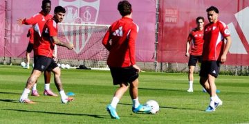 Jordán, ausente en el entreno del Sevilla por un proceso gastrointestinal