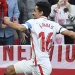 Jesús Navas celebrando un gol anotado con la camiseta del Sevilla. | Imagen: página web Sevilla FC.