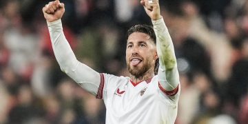 Sergio Ramos defendiendo la camiseta del Sevilla. | Imagen: perfil de X de Sergio Ramos.