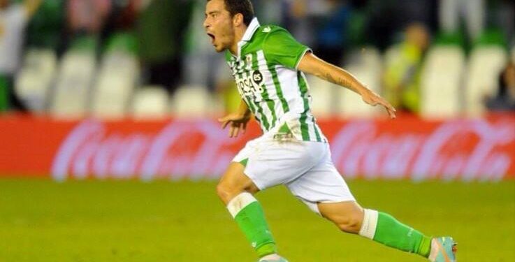 Salvador Agra celebrando un gol con el Real Betis. | Imagen: X.