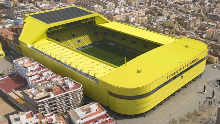 Estadio de la Cerámica, sede del Villarreal-Sevilla. | Imagen: página web Villarreal CF.